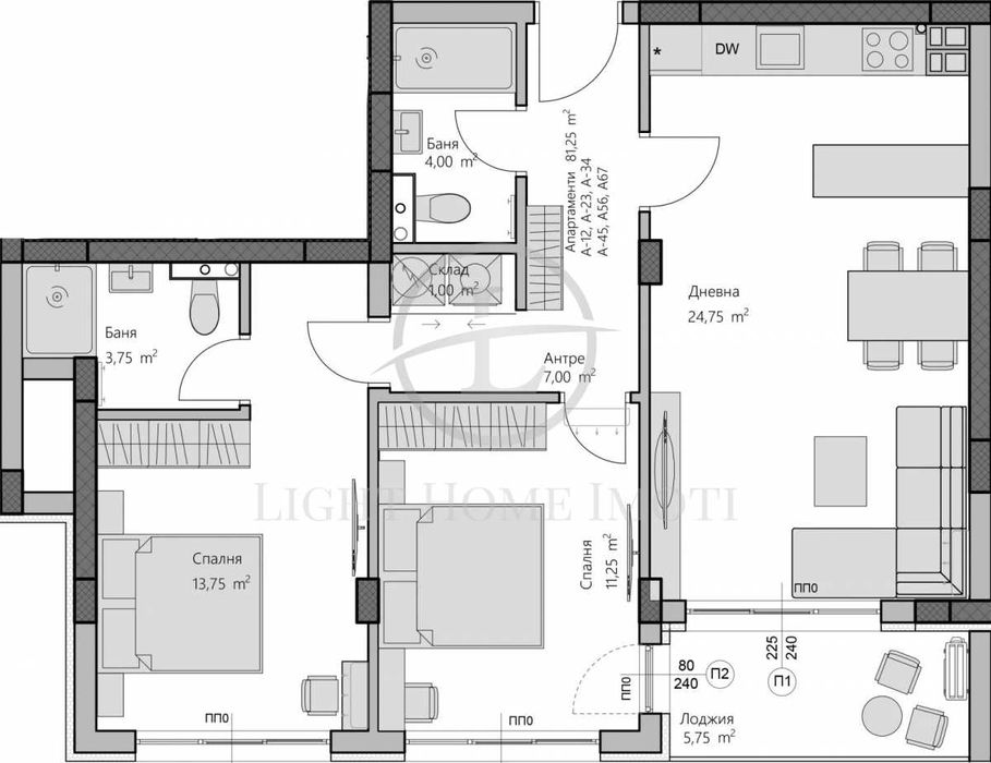 Продава се Тристаен апартамент в Пловдив, Христо Смирненски - 96 кв.м за 1473 €/кв.м - Снимка #3