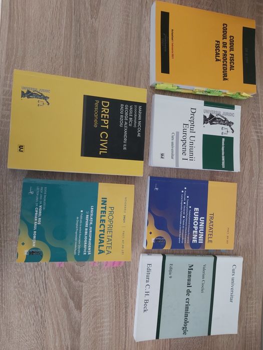 Cărți drept; civil, penal, financiar culegere/cod legislație etc.