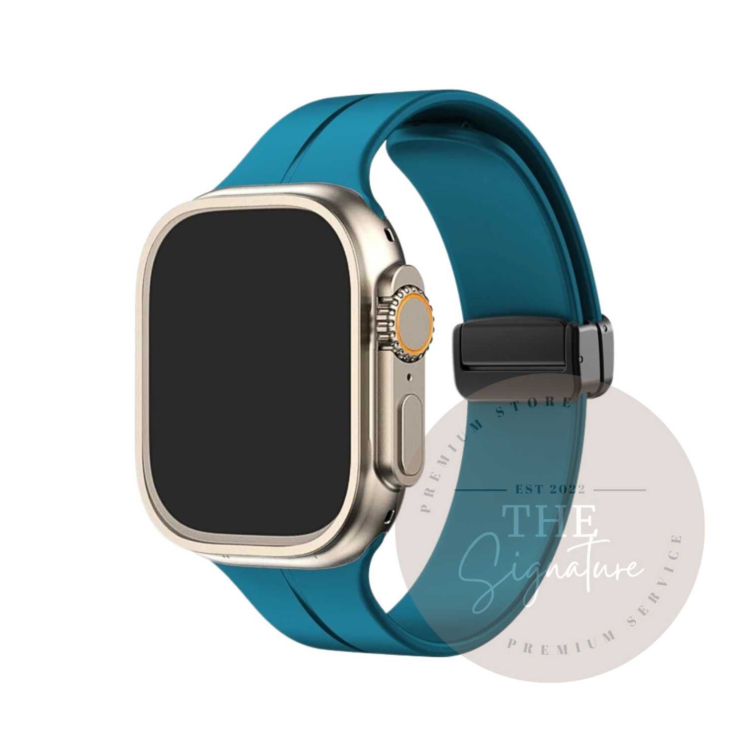Curea compatibilă Apple Watch - Silicone Magnetic - 42/44/45/49 mm.