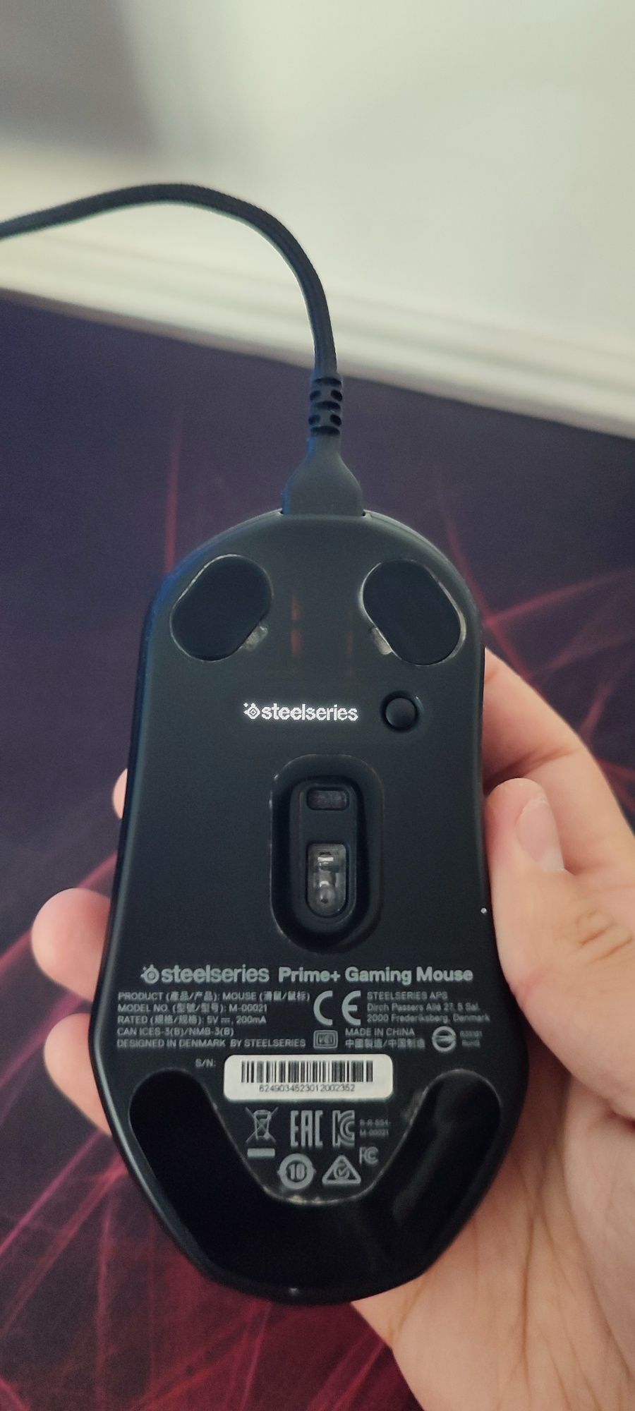 Продам мышь SteelSeries Prime Plus, Black, USB