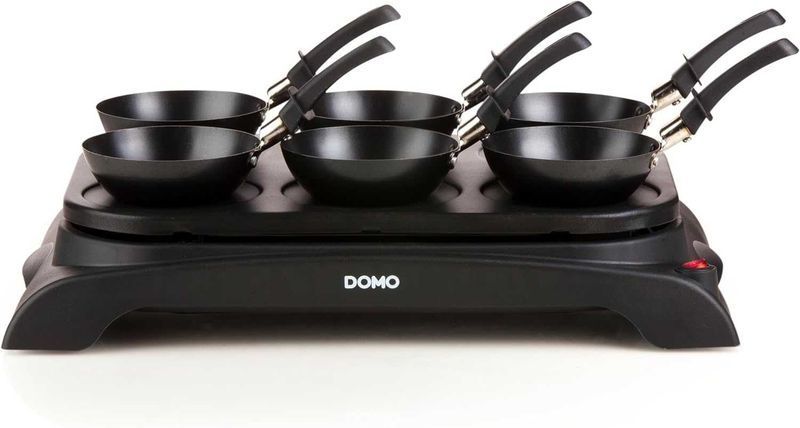 ПРОМО 2г Гаранция Нов Мощен Грил Уок и Палачинки Domo DO8710W, 1000 W