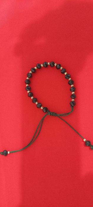 Браслет комбинированный золото с  камнем