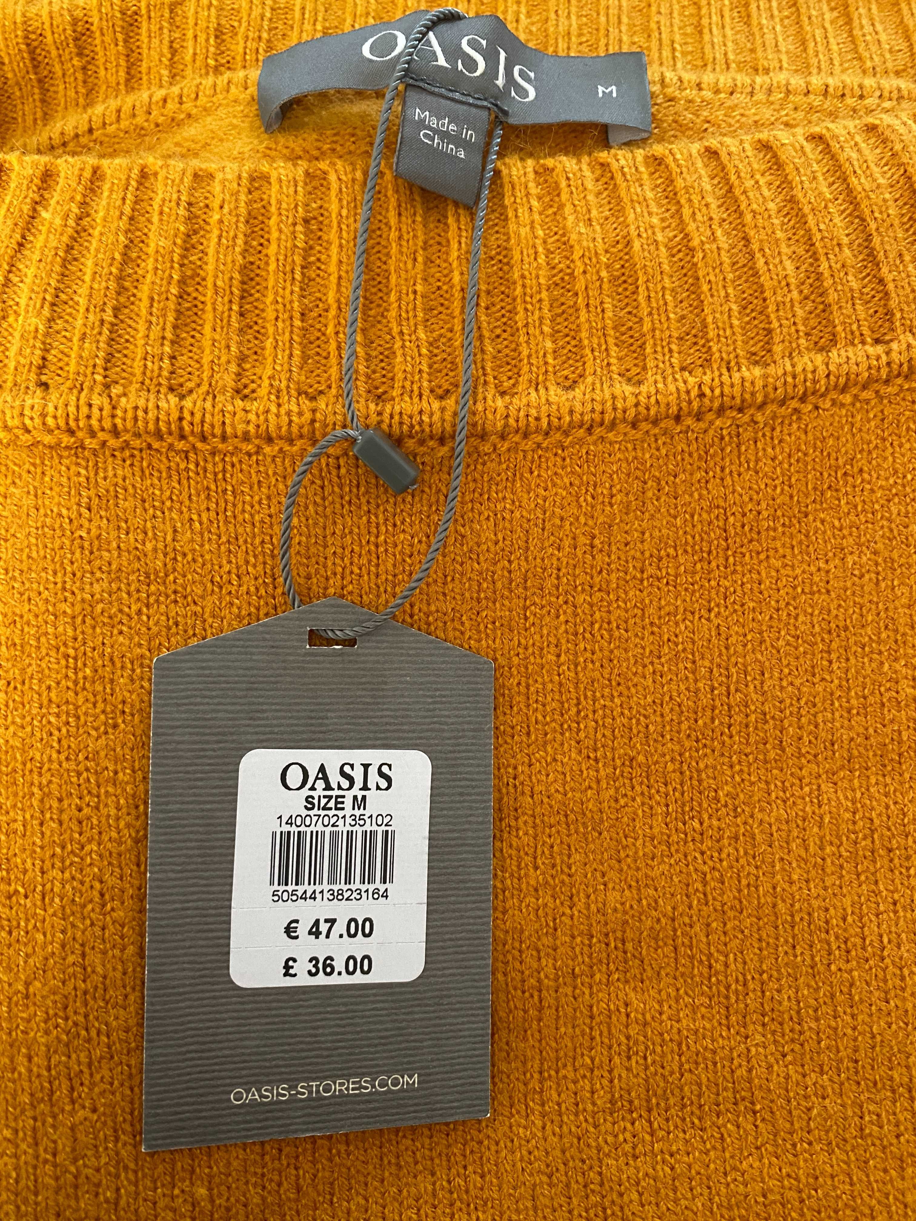 OASIS жълто оранжев пуловер M RRP €47