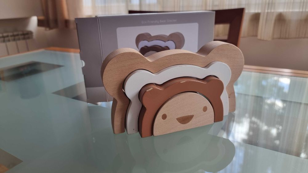 BamBam Сортер Дървена дъга Мече Eco Friendly 51595