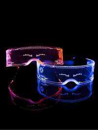 Светодиодные прозрачные очки с неоновой подсветкой