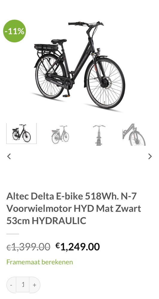 Bicicleta electrica Altec Delta