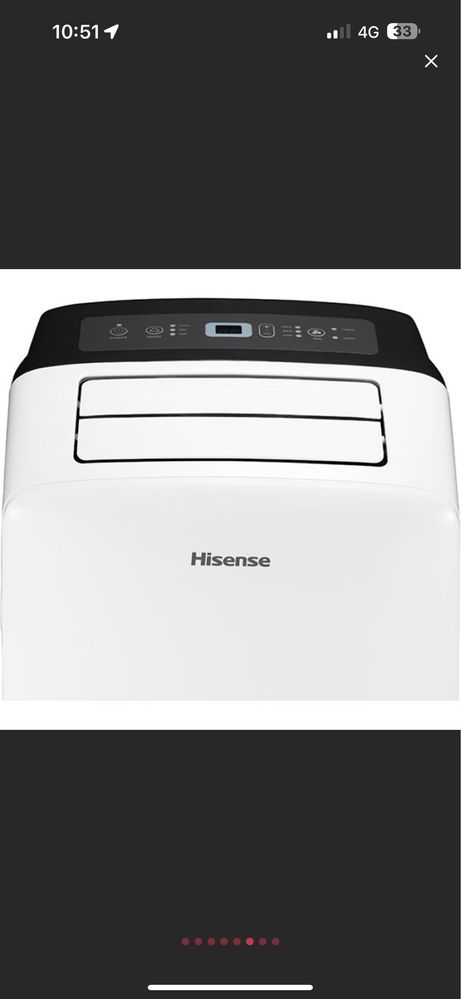 Aer conditionat portabil HISENSE, 12000BTU,A/A+ , incalzire