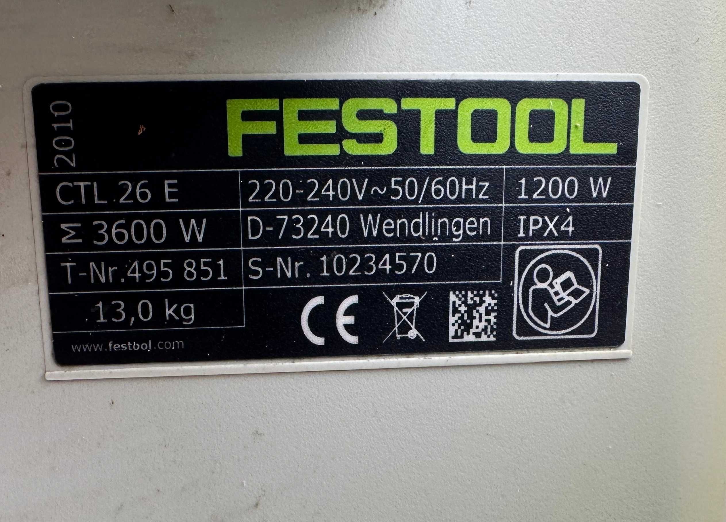 Festool CTL 26 E CLEANTEC - Професионална прахосмукачка