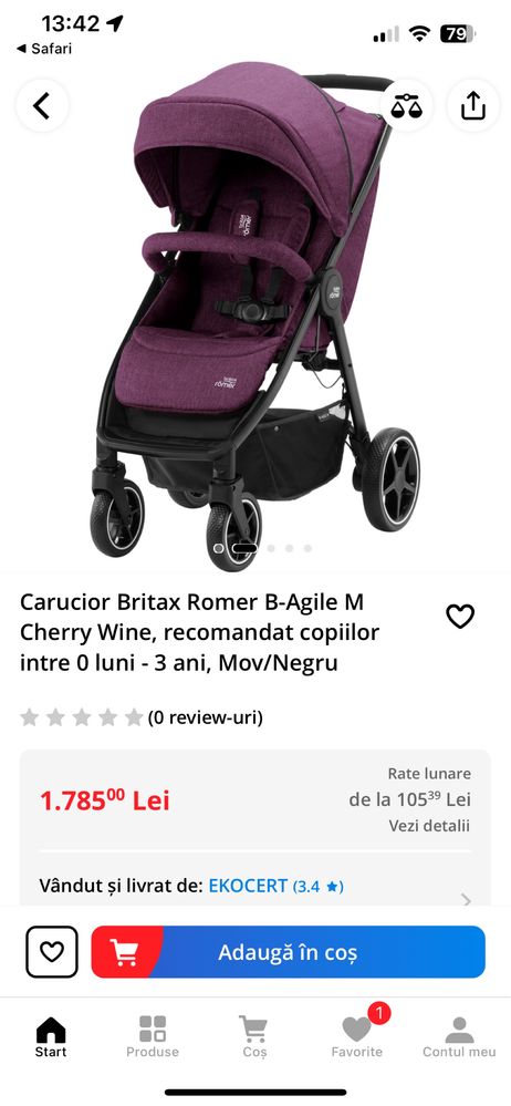 Carucior Britax Romer