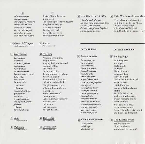 CD Ray Manzarek (from The Doors) - Carmina Burana 1983