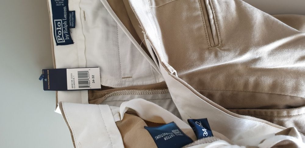 Pantaloni Polo RL smart casual autentici, marimea 34/32