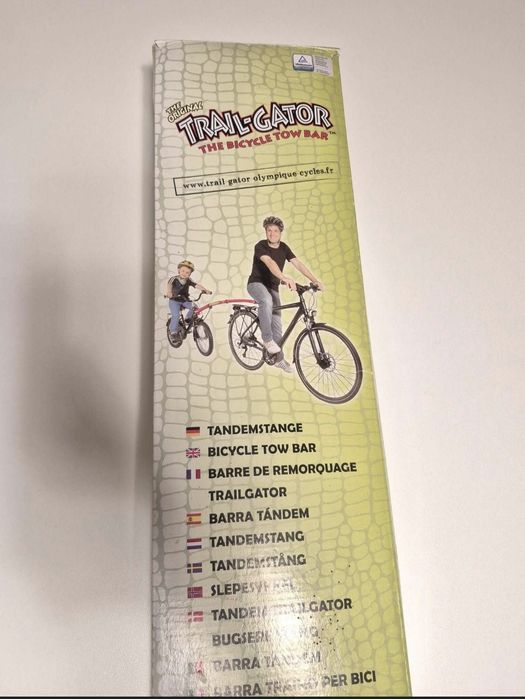 Bara tandem bicicleta copii