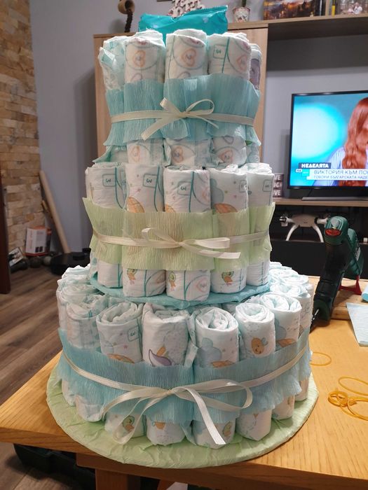 Торта от памперси