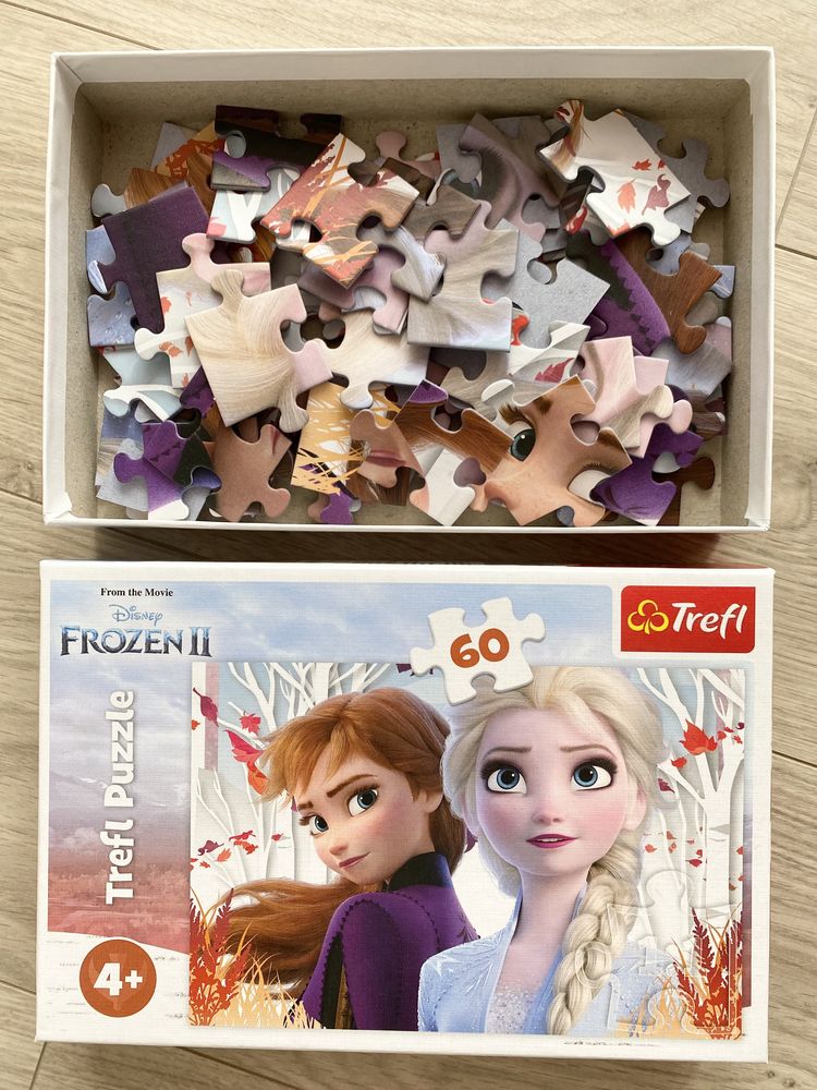 Set 2 puzzle: Frozen II 160 piese + Frozen 60 piese