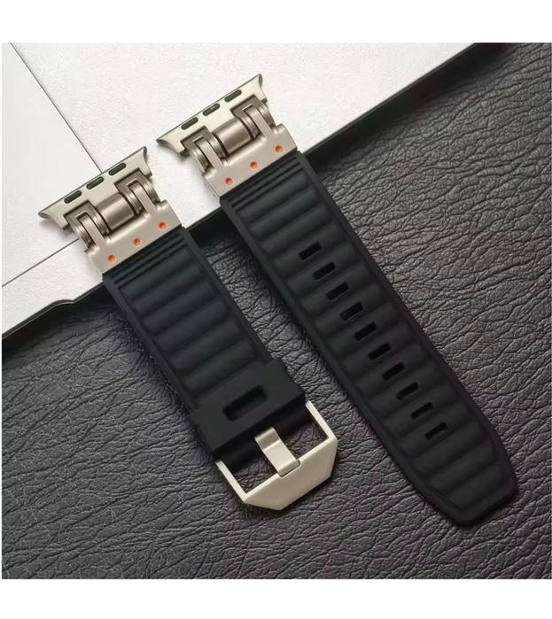 Curea Smart Titanium Ceas Apple Watch Orice Model Husa Folie Silicon