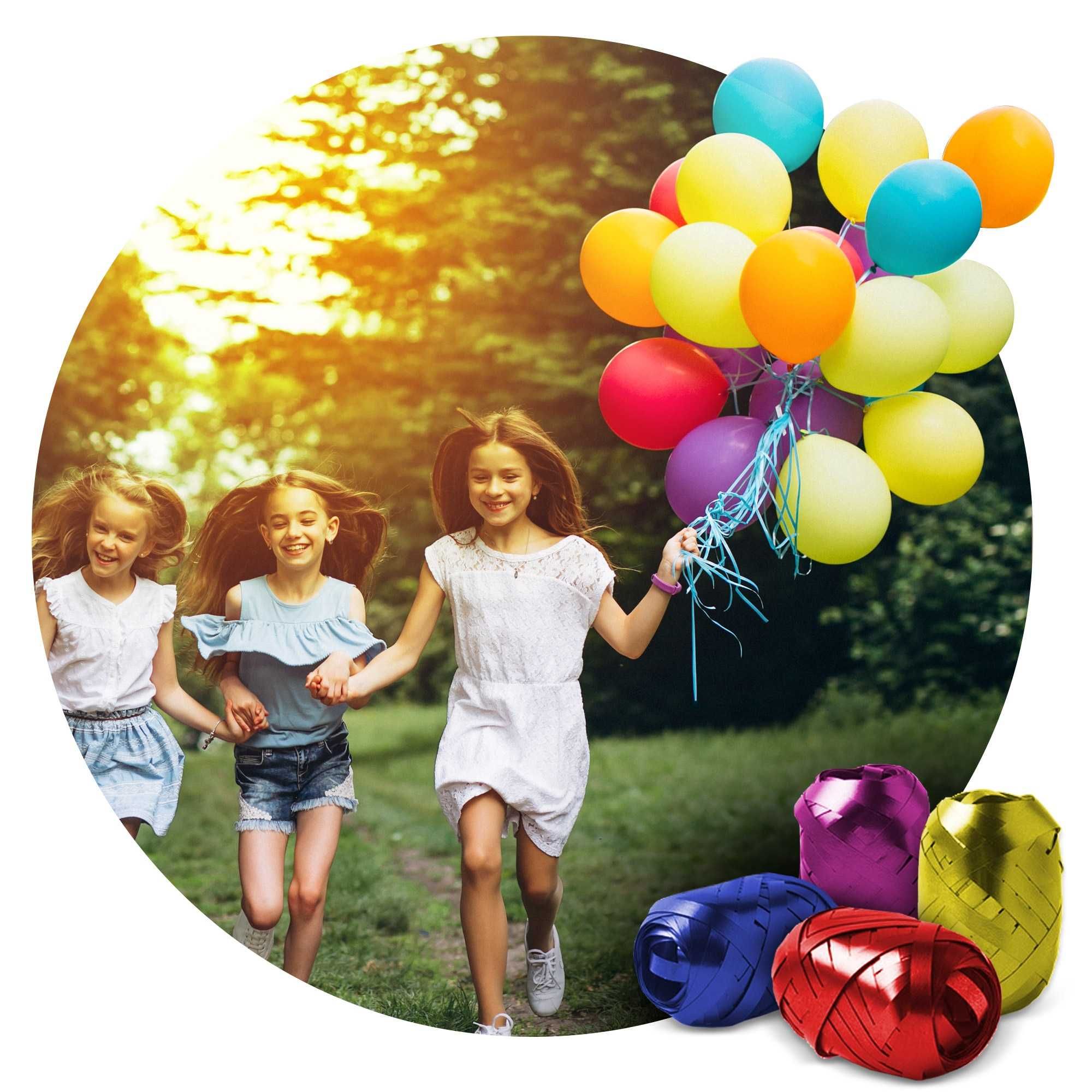 Set Complet Petrecere Baloane, Butelie cu Heliu,50 de Baloane Colorate