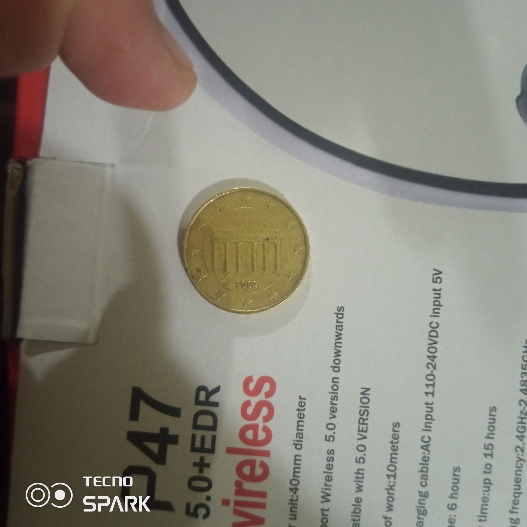 Монета 10 евро цент