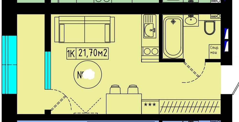 1кв жк тан 2 на 2 этаже на Левом берегу за 7 млн 200 тыс !