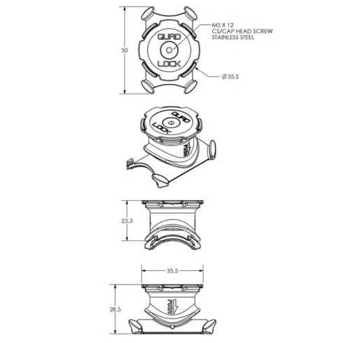 Система за монтаж QUAD LOCK Bike Handlebar/Stem Mount