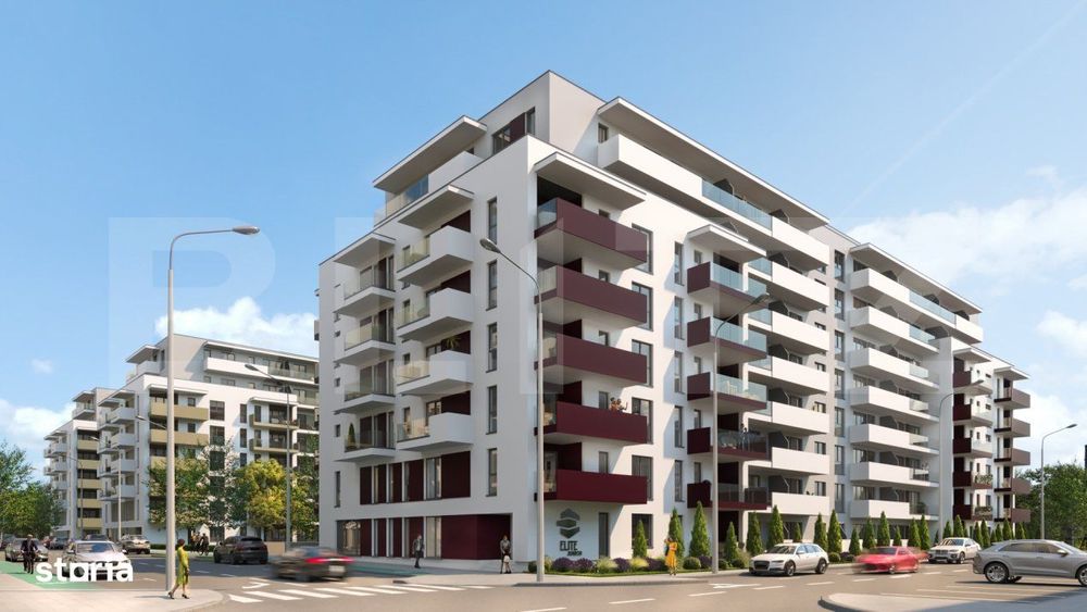 Apartament cu 2 camere, 45 mp, Ansamblu Rezidential, zona RIVUS
