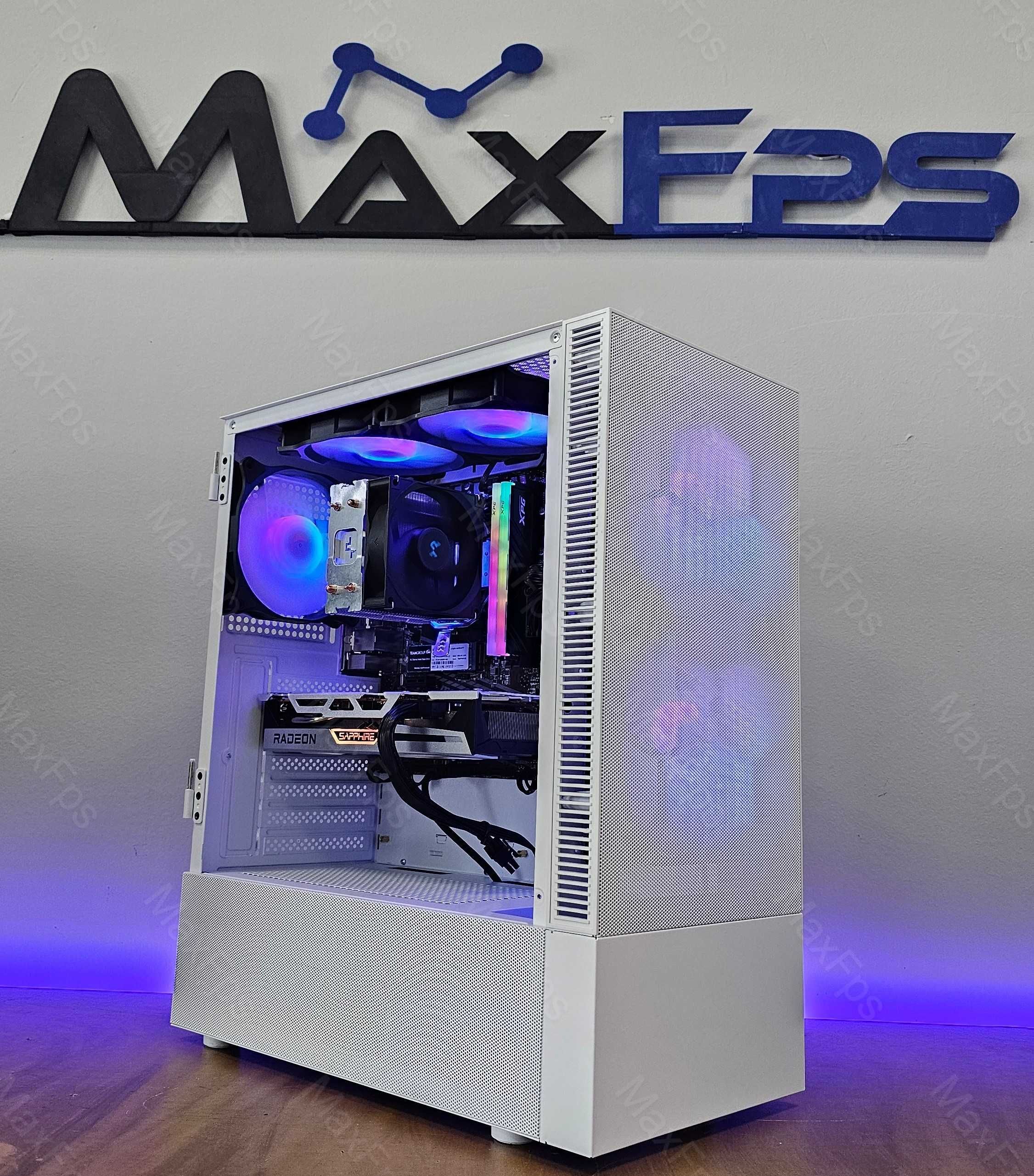 Гаранция! Геймърски компютър! RX 6600XT, Ryzen 5 5500, 16GB RAM, 600 W