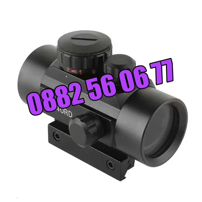 Oптически прицел бързомер Bushnell 1х40RD, червена и зелена точка