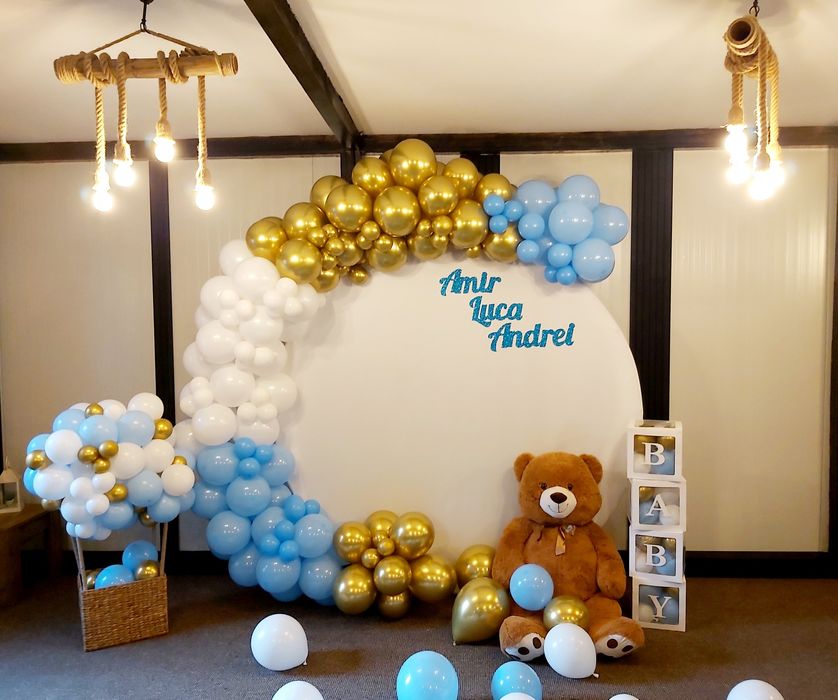 Arcada baloane / aranjament cristelniță/cifre volumetrice