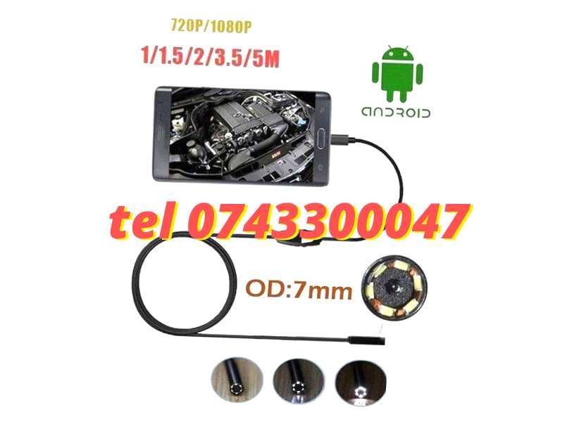 Camera Tip Endoscop 55mm 2m Pentru Android