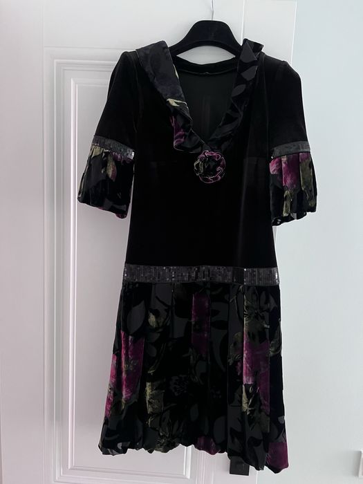 Красивое бархатное платье