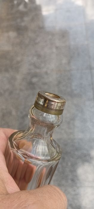 Pereche Solnițe Cristal și metal Argintat