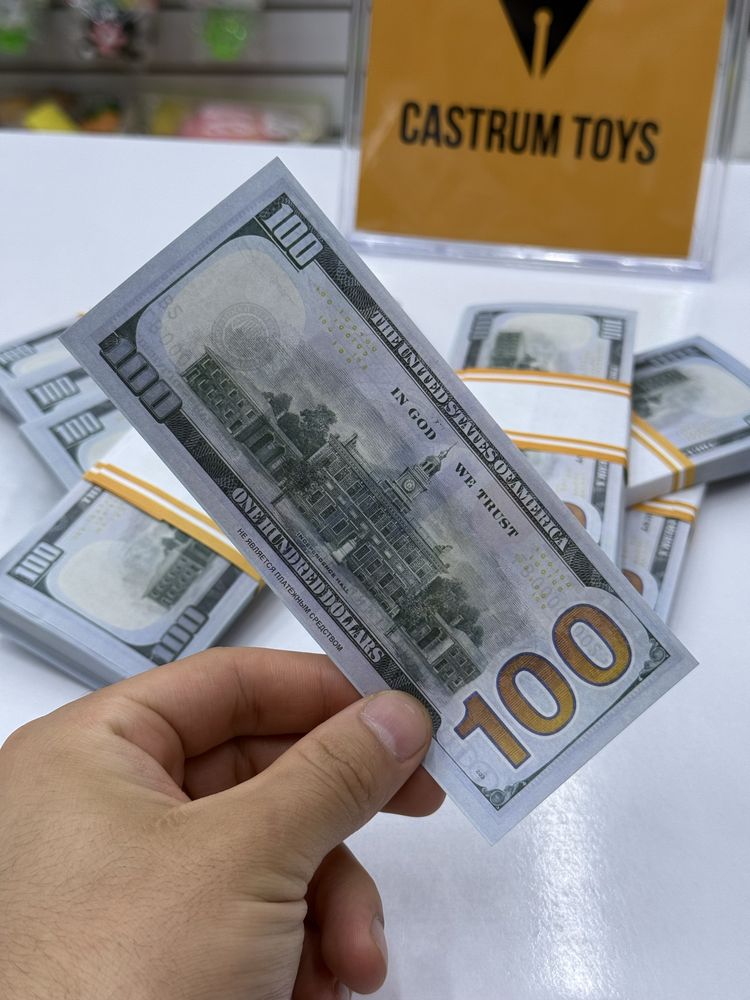Доллар сувенир, фальшив 10.000 сум почка