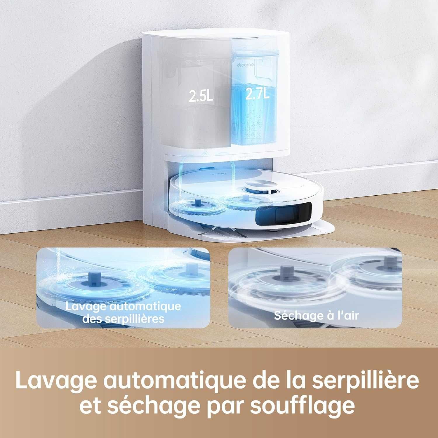 Прахосмукачка робот Dreame L10 Prime с Mop Self-Clean + Drying 4000Pa