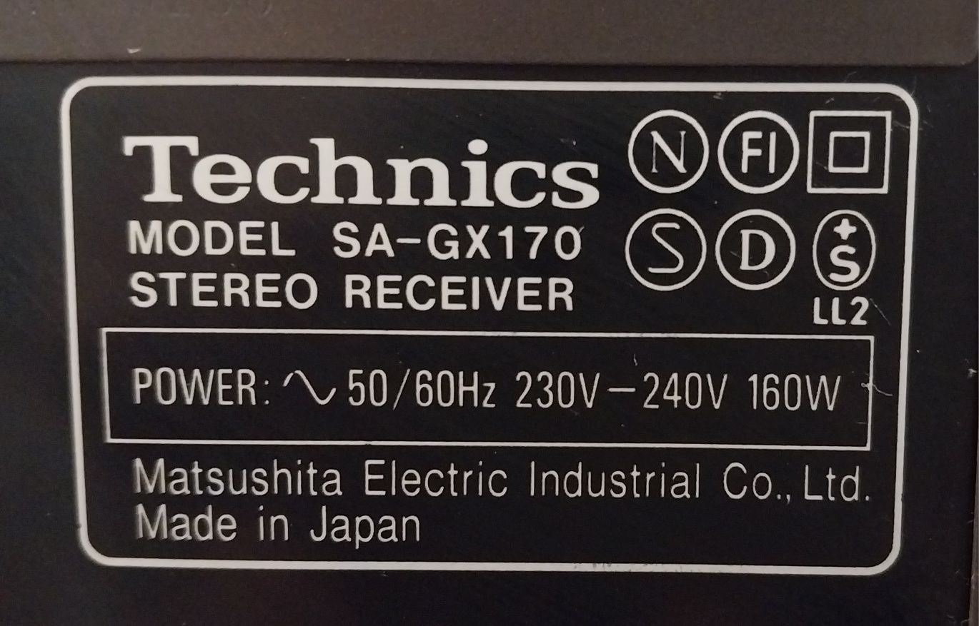 Technics SA-GX170 Hi-Fi стерео-ресивер Made in Japan
