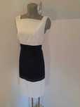 Rochie alb albastru de la Marks and Spencer in marime 40/UK 12