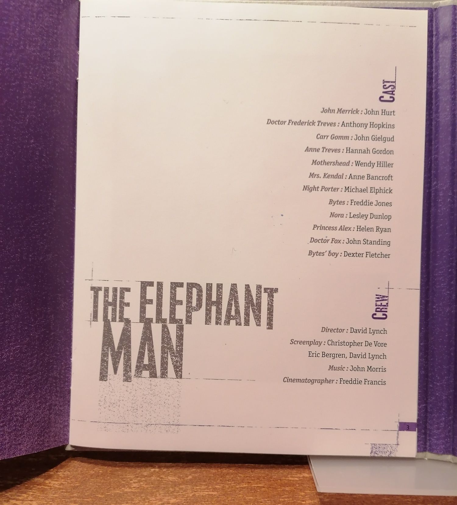 The Elephant Man (1980) [Blu ray]