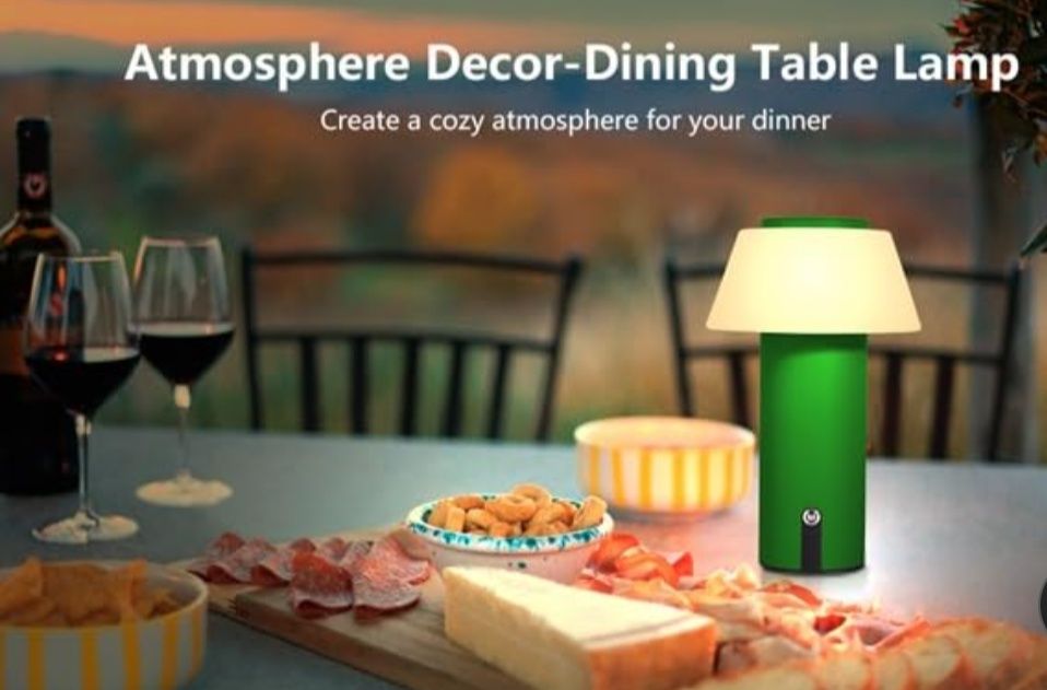 Lampă de Masă LED Fără Fir – Reîncărcabilă, Tactilă, Reglabilă