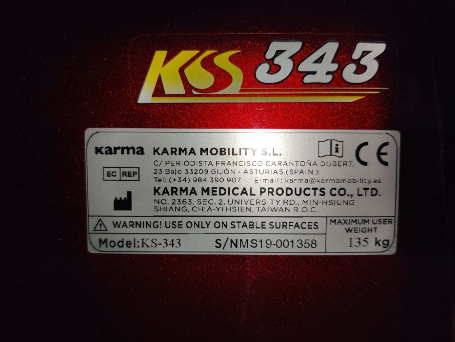 Scuter electric medical – KARMA KS-343.2