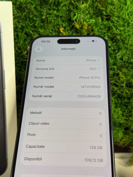 iPhone 15 Pro Blue Titanium Albastru 128GB 88% Baterie #7020