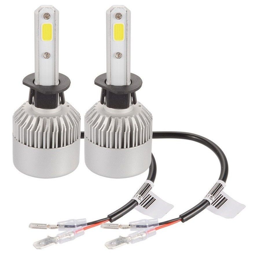 Set 2 becuri LED 75w H1 Lumina ALBA 8000k Canbus Ventilatie