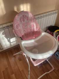 Детско столче за хранене Lorelli - Мarcel, Pink Hearts