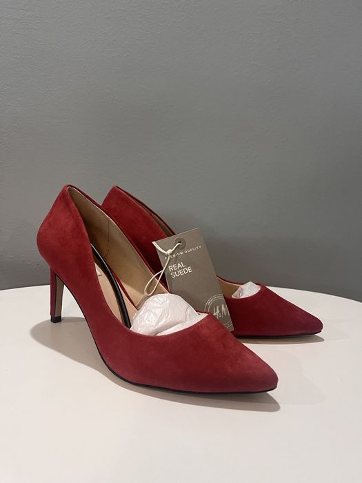 H&M Premium Quality | Обувки стилето естествен велур