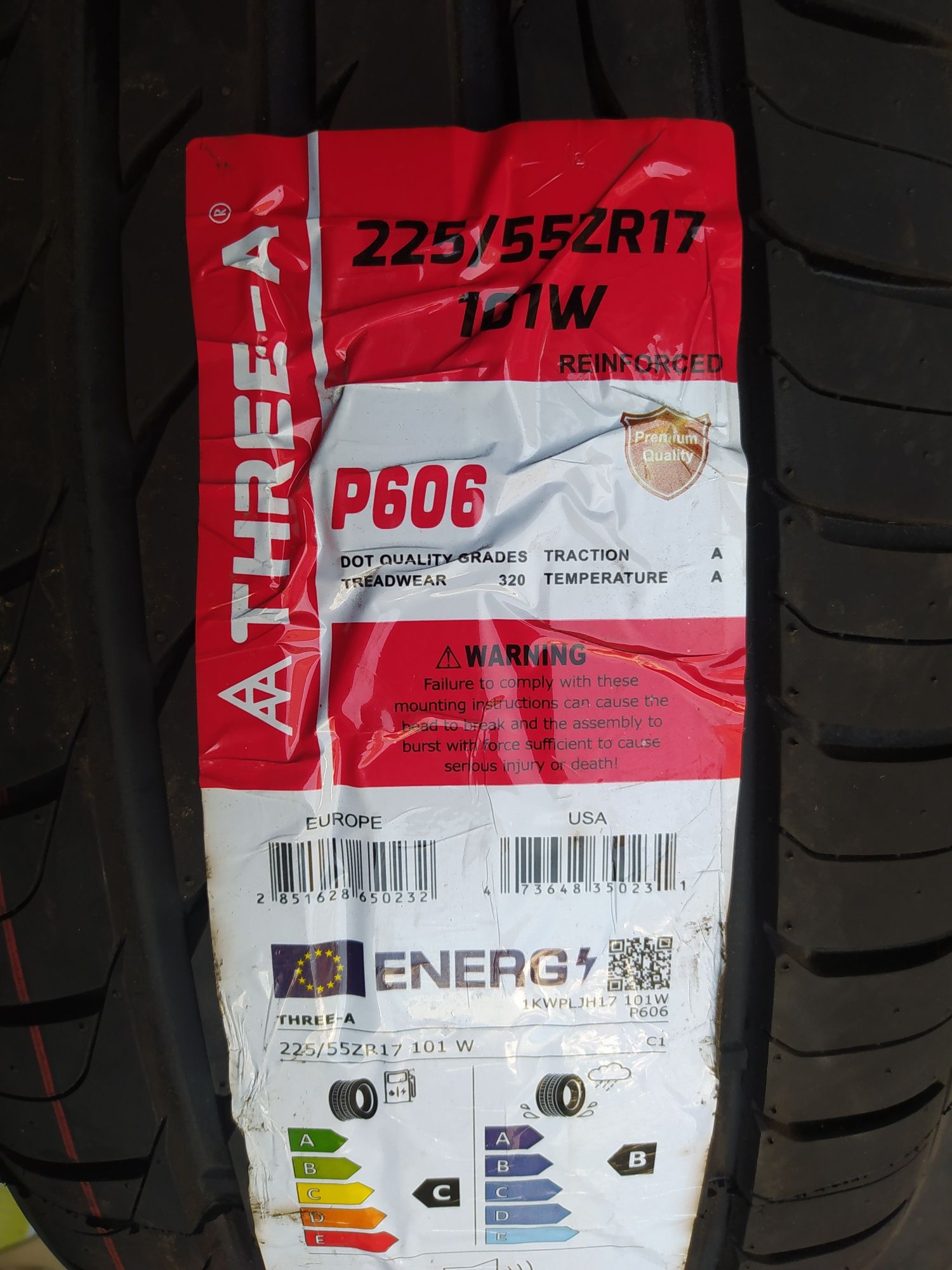 Three-A 225/55R17 P606