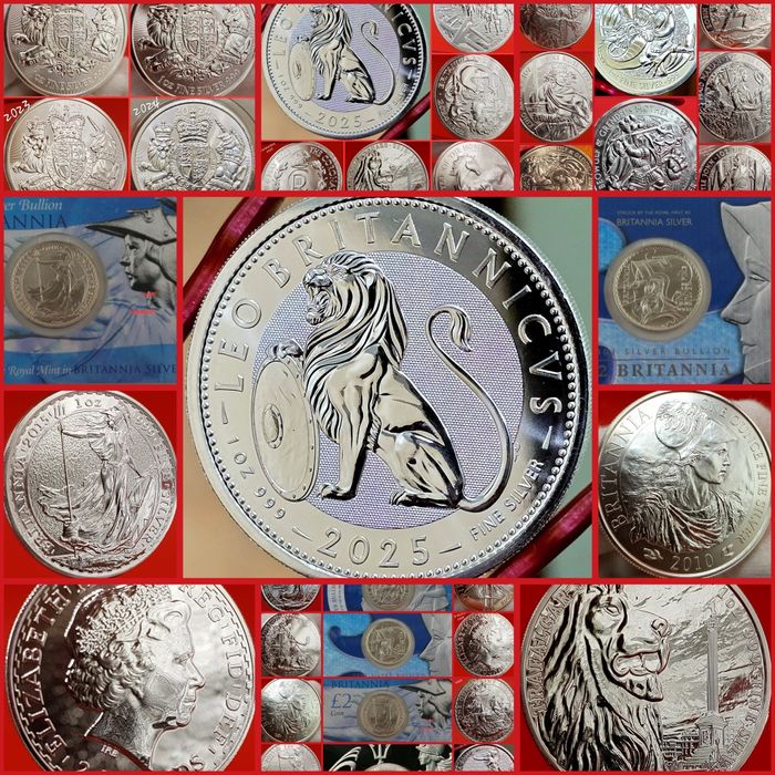 UK Royal Mint Britania Mituri altele monede lingou argint 999