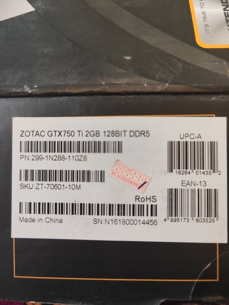 Видеокарта ZOTAC GTX 750Ti