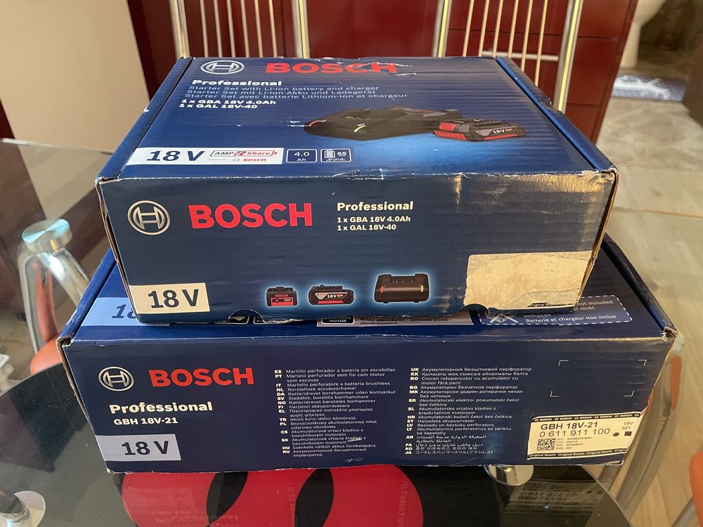 Pachet Bosch Professional GBH 18 V-21 cu acumulator  si încărcător