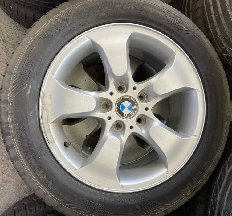 Set jante aliaj R17 originale BMW X3 E83 cu anvelope de vara