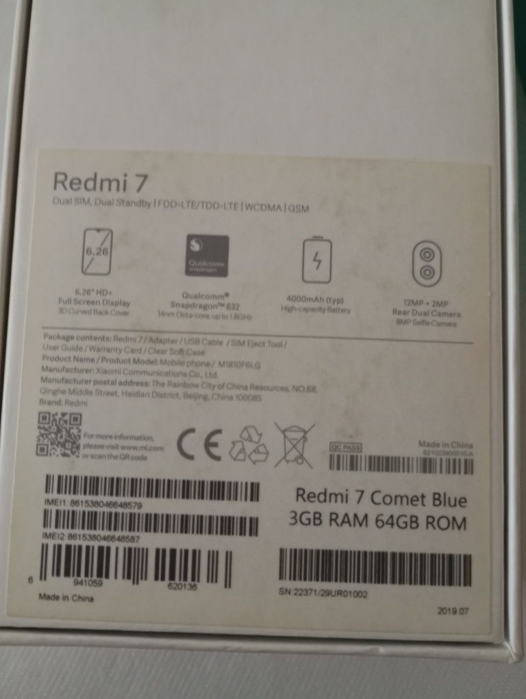 Xiaomi redmi 7 ,