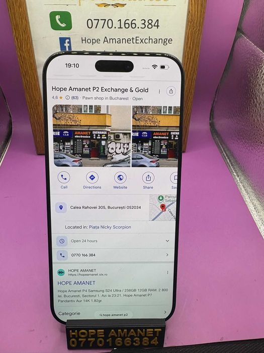 HOPE AMANET P2-Iphone 16 pro max 256 GB/100% BAT 147 cicl