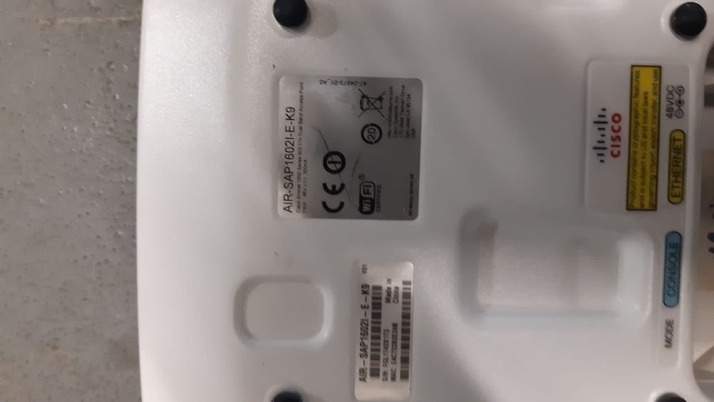 Router model air-sap 1602l-E-K9