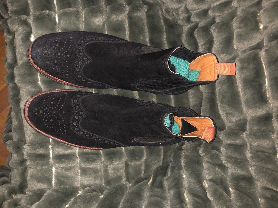 Ghete barbatesti ,piele,negre,noi White  Stuff